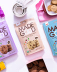 MadeGood Cookies Variety Pack  Vanilla Double Chocolate  Chocolate Chip  glutenfree Cookies  6 Pouches 5 oz Each  Recyclable Packaging