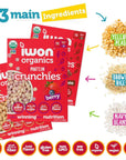 IWON Organics Protein Crunchies - Plant-based Protein, Low Sugar, Gluten & Dairy Free, Non-GMO, Organic Breakfast Cereal - 3 Flavor Variety Pack - 7oz (Pack of 3)