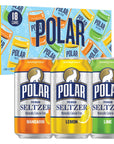 Polar Seltzer Water Citrus Variety Pack 12 fl oz cans 18 pack