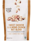 Wickedly Prime Organic Sprouted Nut Blend Sweet Cashew  Almond Crunch 6 Ounce