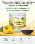 Vegs Pineapple Juice Powder Freeze Dried Organic Pineapple Powder with Bromelain  Antioxidants Sugar free Pineapple Juice Concentrate Fruit Powder for Smoothies Shakes Baking  Drinks 14 Oz