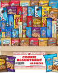 Cookie Assortment Box  40 FULL SIZE Pieces  Bulk Variety Pack  Cookie Sampler Snack Box  Cookies Individually Wrapped  Cookie Assortment for Camp Office Birthday