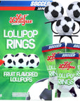 Lil League Lil League Soccer Ball Lollipop Rings Individually Wrapped Candy for Birthday Party Favors End of Season Parties 18 Suckers