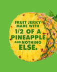 SOLELY Organic Pineapple Fruit Jerky, 12 Strips - Made from Fresh Fruit, Individually Wrapped Snack, Vegan, Non-GMO, No Sugar Added, Shelf-Stable, Healthy Snack for Kids & Adults