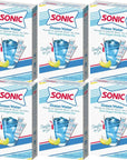 Sonic Singles to Go Powdered Drink Mix, Ocean Water, 6 Sticks per Box, 6 Boxes included (36 Sticks Total)