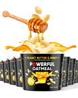 Powerful Nutrition Instant Protein Oatmeal Cups, Peanut Butter & Honey, 12 Pack, 20g of Protein, 4g of Fiber, Kosher, Natural Ingredients, Power Up Your Day with an Instant Breakfast