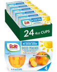 Dole Fruit Bowls No Sugar Added Snacks Diced Peaches 4oz 24 Cups Gluten  Dairy Free Bulk Lunch Snacks for Kids  Adults