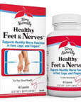 Terry Naturally Healthy Feet & Nerves - 60 Vegan Capsules - Nerve Function Support Supplement - Contains B Vitamins, Alpha-Lipoic Acid (ALA) & Boswellia - Non-GMO, Gluten Free - 30 Servings