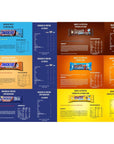 Snickers Mars MMs Hi Protein Bars Variety 12 Pack  Bundled with Masonara Mints  Snickers High Protein Bars and Others 1522g Protein per Bar  12 Bars 660g Total