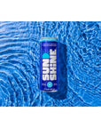 Sunshine Beverages Sparkling Energy Drink Blueberry Lemonade Caffeine Vitamin Water Coffee Alternative Healthy Energy Drinks Clean Energy Drink Bubbly Low Calorie Healthy Drinks 12 oz Pack of 12