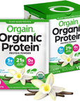 Orgain Organic Vegan Protein Powder Vanilla Bean  21g Plant Protein 5g Prebiotic Fiber Low Carb No Lactose Ingredients No Added Sugar NonGMO For Shakes  Smoothies 10 Travel Packs