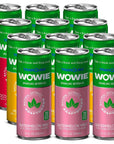 Wowie - Hemp Infused Calming Sparkling Beverage - Variety Pack 12 oz (Pack of 12)