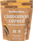 Keto Cereal | Low Net Carb, Zero Sugar, Grain Free, Keto Protein Cereal | Keto Snacks & Protein Snacks | Keto Friendly Foods | Great Keto Breakfast - (Cinnamon)