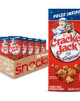 Cracker Jack Caramel Coated Popcorn  Peanuts Original 1 Ounce Boxes Pack of 25