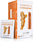 Nutra Tea  Turmeric  Cinnamon Tea  40 Tea Bags  Herbal Tea  2 Pack