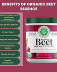 Green Foods - Organic Beet Essence Juice Powder- Nitric Oxide Super Food