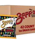 Zapp's New Orleans Kettle-Style Potato Chips, Voodoo Flavor (1 oz Bags, 42 Count), Crunchy Chips with Salt & Vinegar Tang and Smoky BBQ Sweetness, Gluten Free, Perfect On-The-Go Snack