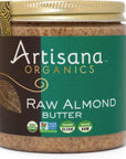 Artisana Organics Raw Almond Butter, 9oz | No Sugar Added, No Palm Oil, Vegan, Paleo, and Keto Friendly