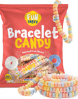 Funtasty Candy Bracelets  Party Favors  Fruit Flavors Individually Wrapped Stretchable 21Ounce Bag 40 Count