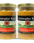 Christopher Ranch Chopped Garlic in Olive Oil Award Winning Heirloom Fresh Garlic Family Farmed Chopped Garlic in Jar for Cooking Garlic Fresh Whole Flavor Best Cooking Gifts  9 oz Pack of 2