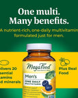 MegaFood Men's One Daily - Multivitamin for Men with Zinc, Selenium, Vitamin B12, Vitamin B6, Vitamin D & Real Food - Immune Support Supplement - Muscle and Bone Health - Vegetarian - 90 Tabs