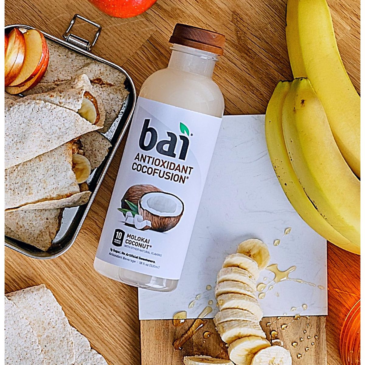 Bai Drinks  Flavored Water Assortment of Coconut Mango Coconut Coconut Pineapple is Gluten Free Non GMO Vegan  Kosher  Antioxidant Infused Drinks 18 FL OZ Pack of 5  Every Order is Elegantly Packaged in a Signature BETRULIGHT Branded Box