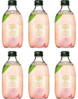 Tomomasu Japanese Peach Cider Soft Drink - 6 Pack - (Total of 60fl.oz)