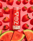 ZOA Zero Sugar Energy Drinks Strawberry Watermelon  Sugar Free with Electrolytes Healthy Vitamin C Amino Acids Essential BVitamins and Caffeine from Green Tea  12 Fl Oz 12Pack