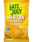 Late July Snacks Mexican Street Corn Tortilla Chips, 7.8 Oz