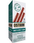 Ostrim GrassFed Beef  Elk Jerky Snack SticksSweet  Spicy Flavor 15 oz Pack of 10