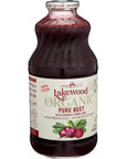 Lakewood Organic Beet Juice 32 Fl Oz Pack of 1 Package May Vary