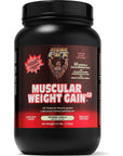 Healthy 'N Fit Muscular Weight Gain v3.0- Natural Vanilla (2.5lb): Highest Protein Gainer- Only protein builds muscle. From America's 