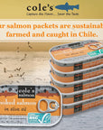 COLES CANNED SMOKED SALMON OLIVE OIL 10 PACK  Fresh Caught Not Frozen Canned Salmon Preservatives Free Canned Fish  32 oz Per Pack