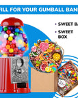 Mini Gumballs 05 inch 13mm  2 LB  Double Bubble Gumballs  Gum Balls for Gumball Machine Refill Bulk 520 pcs  Chewing Gum for Kids