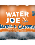 Water Joe Caffeinated Water 12 Pack 20 Oz Bottles with 70mg of Caffeine  Sugar Free Substitute to Coffee Soda and Energy Drinks