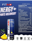 LIFEAID FITAID Energy, 200mg Natural Caffeine - 12-oz.Pack of 12