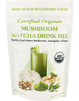 Cherie Sweet Heart Mushroom Matcha Drink Mix 40 Servings 423 Ounces Japanese Matcha Green Tea Powder with Lions Mane Mushroom Astragalus Ginger Organic Green Tea