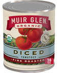 Muir Glen Organic Diced Fire Roasted Canned Tomatoes 28 oz