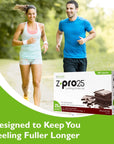 RKane Nutritionals ZPro Chocolate Protein Drink Mix  High Protein Low Calorie Low Fat Shake and Pudding Mix Meal Replacement OntheGo Packets  Breakfast Boost  25g Protein  14 Packets ZPro25