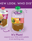 Plum Organics Mighty 4 Organic Toddler Food - Guava, Banana, Black Bean, Carrot, and Oat - 4 oz Pouch (Pack of 12) - Organic Fruit and Vegetable Toddler Food Pouch