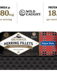 Brunswick Boneless Kipper Style Herring Fillets 353 oz Can Pack of 12  18g Protein per Serving  Gluten Free Keto Friendly  Great for Pasta  Seafood Recipes