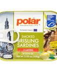 MW Polar Brisling Sardines Smoked in Olive Oil 352 Ounce Pack of 12