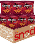 Doritos Flavored Tortilla Chips Nacho Cheese 175 Ounce Pack of 64