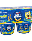 Kraft Macaroni  Cheese Spongebob SquarePants Shapes Dinner 4 ct Pack 19 oz Cups packaging may vary