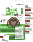 The New Primal Snack Mates Meat Sticks, Gluten Free Healthy Snacks for Kids, Low Sugar High Protein Kids Snack for Lunchbox, Mini Paleo Jerky Stick, 7g Protein, 45 Calories, Classic Turkey (1 Count (Pack of 10))