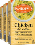 Manischewitz Chicken Broth 17oz (3 Pack), Flavorful, Kettle Cooked, and Slowly Simmered