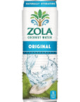 Zola 100 Pure Coconut Water 175 Fl Oz Pack of 12