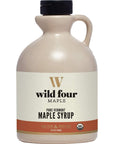 WildFour Organic Maple Syrup 100 Pure Gluten Free Vegan Maple Syrup with No Artificial Flavors Grade A Dark Color Robust Taste  1 Quart 32oz