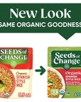 SEEDS OF CHANGE Organic Spanish Style Rice Microwaveable Ready to Heat 85 Ounce Pack of 12