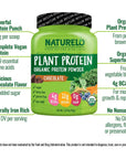 NATURELO Plant Protein Powder, Vanilla, 22g Protein - Non-GMO, Vegan, No Gluten, Dairy, or Soy - No Artificial Flavors, Synthetic Coloring, Preservatives, or Additives - 20 Servings